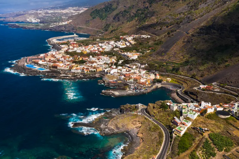 Aerial View Of Garachico Tenerife