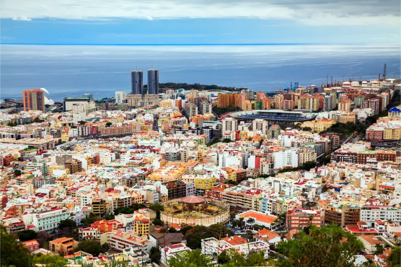 Aerial View Of Santa Cruz De Tenerife