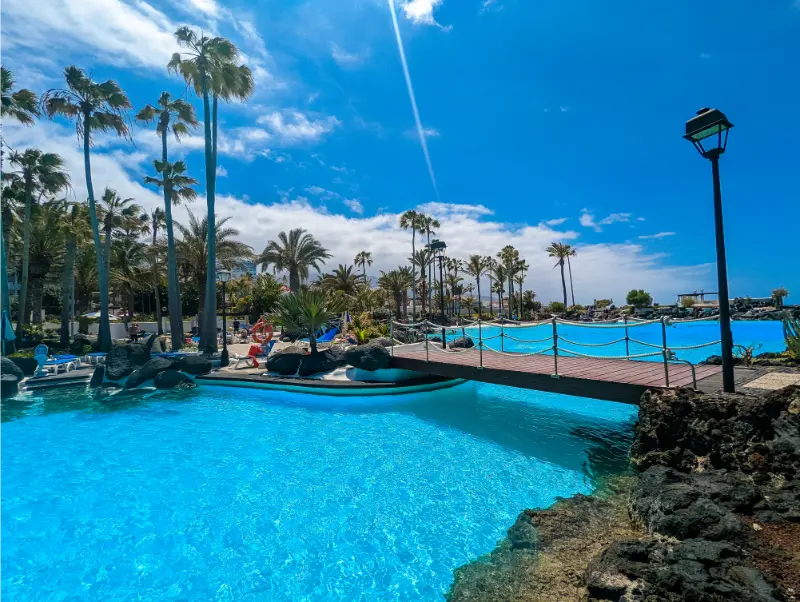 Lago Martianez Pools And Palm Trees Tenerife