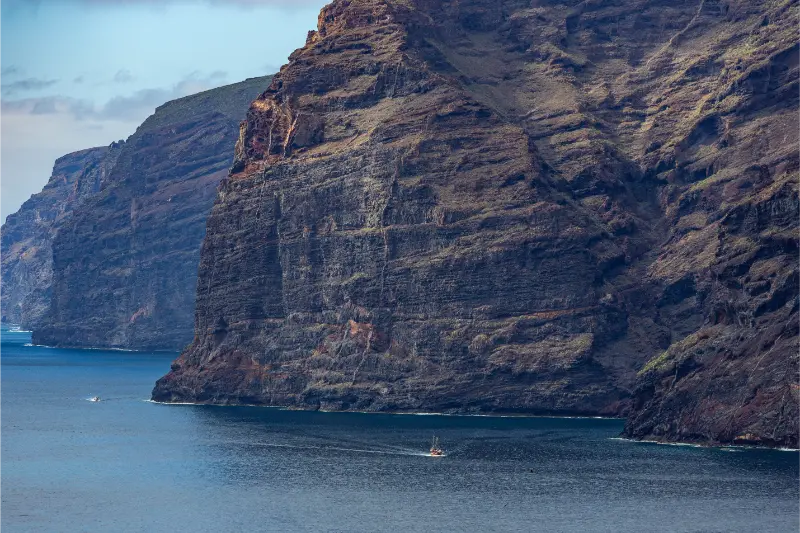 Los Gigantes Cliffs From The Sea Tenerife