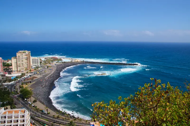 Playa Martianez From Mirador De La Paz Puerto De La Cruz Tenerife