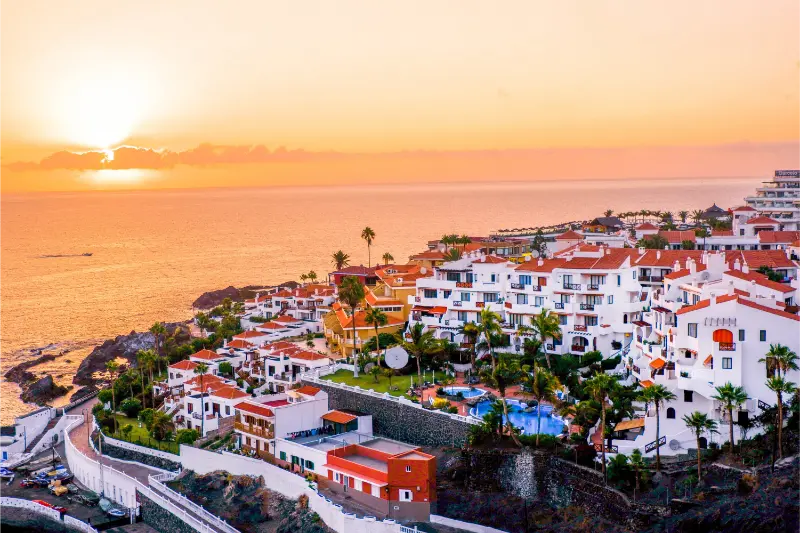 Puerto De Santiago Tenerife At Sunset