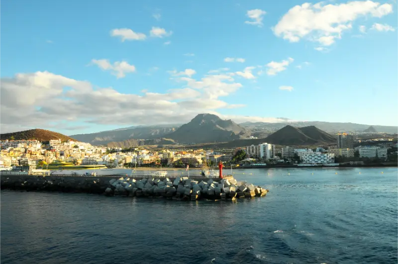 South Tenerife Coast Seen From The Ocean